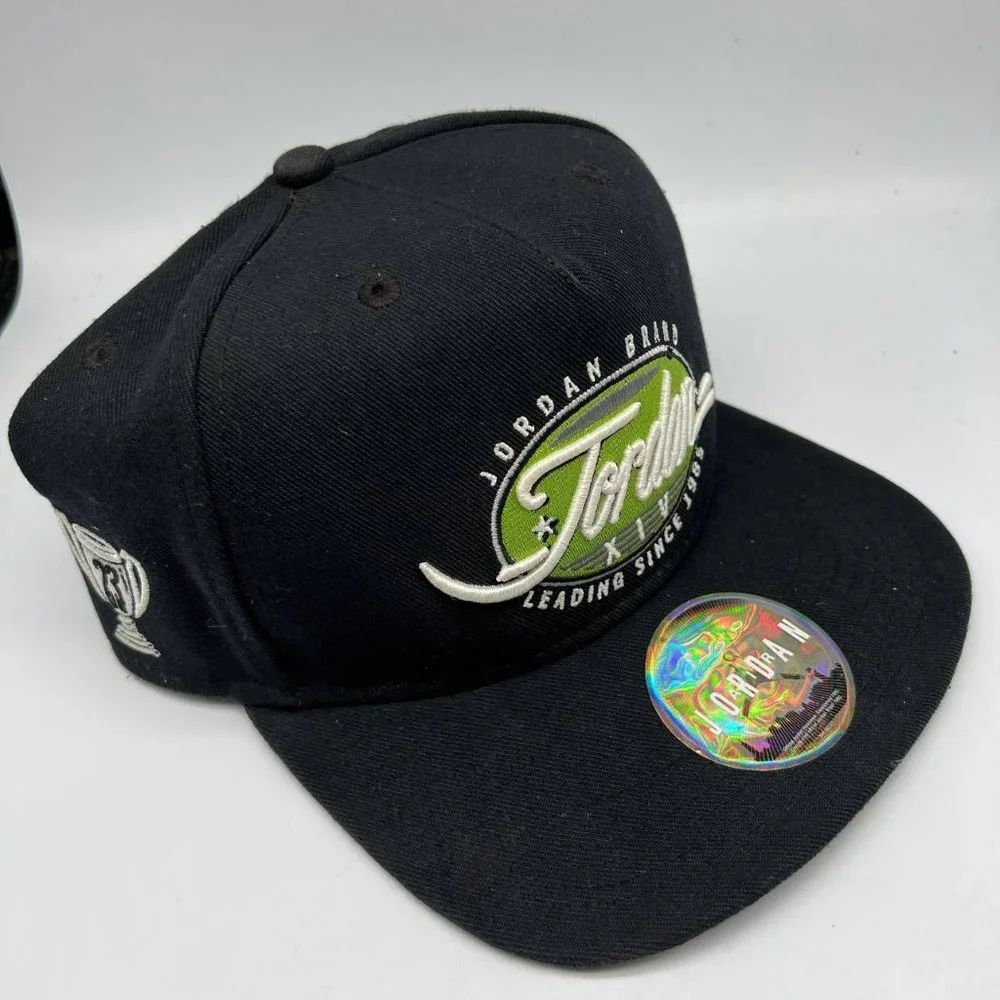 Air Jordan XIV Trophy 23 Jumpman Hat‎ Snapback Cap Black Men